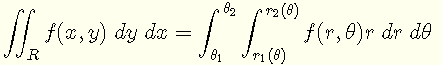 Double Integral  in  Polar Coordinates